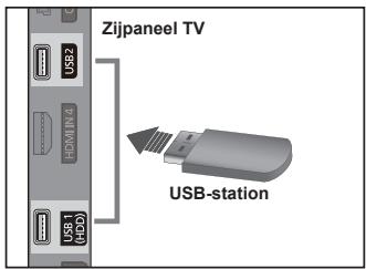 Zijpaneel TV USB-station