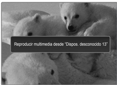 Reproducir multimedia desde "Dispos. desconocido 13"