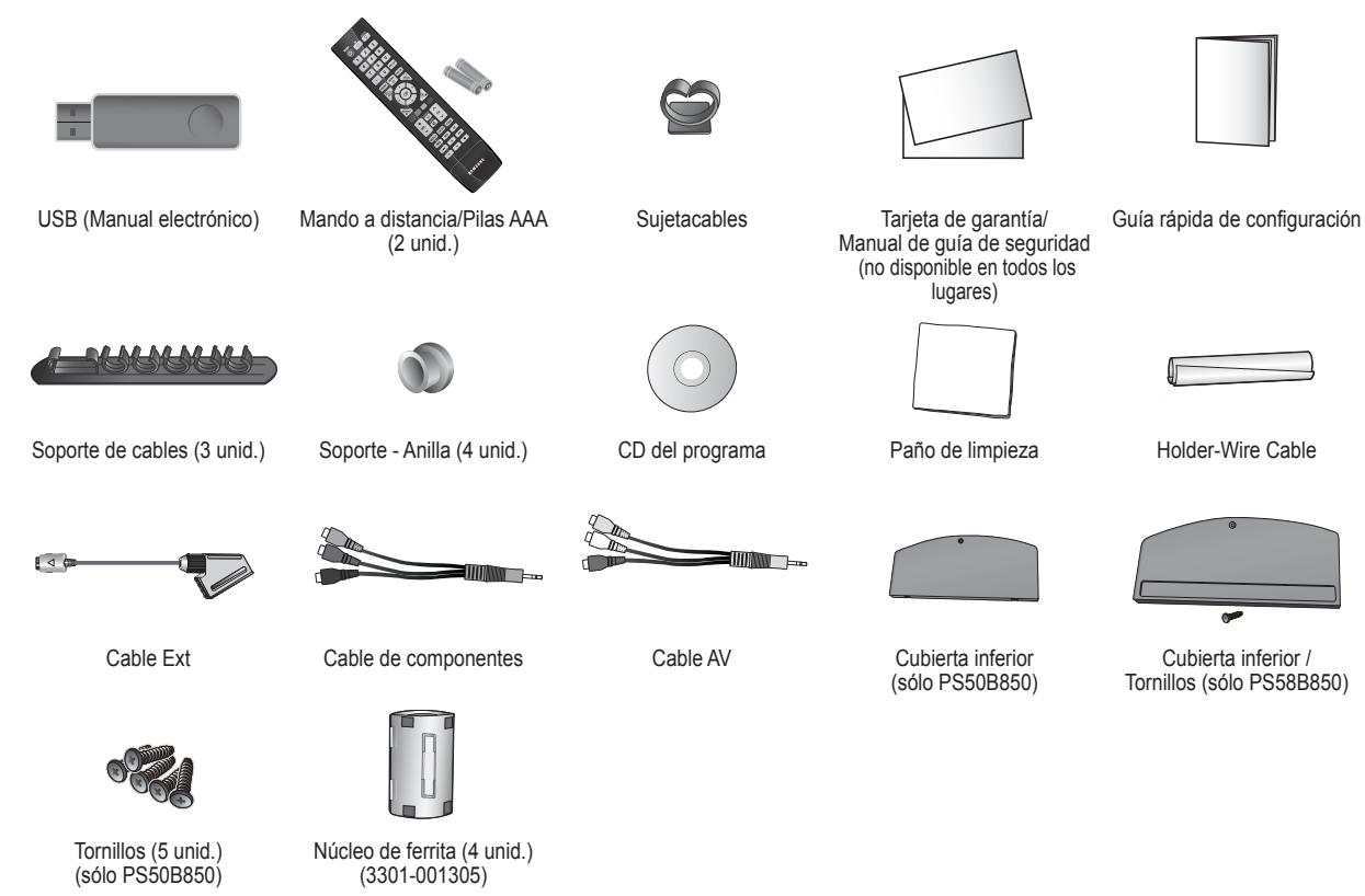 SAMSUNG PS50B850Y1W - Accesorios incluidos - 1