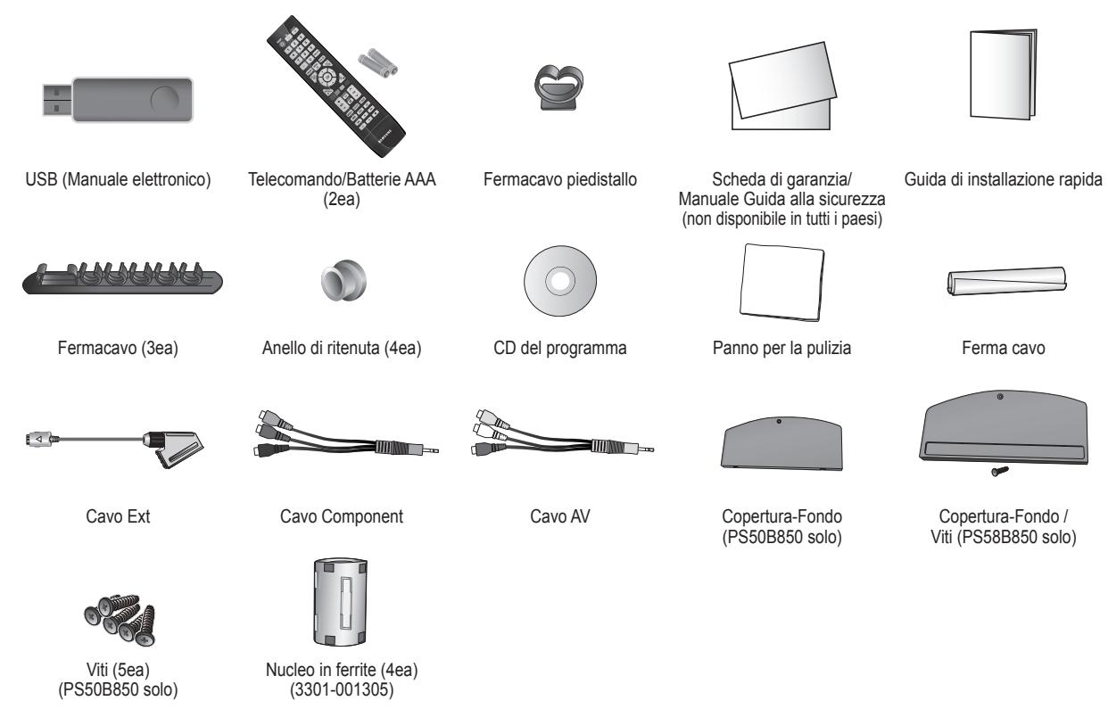 SAMSUNG PS50B850Y1W - Accessor in dotazione - 1