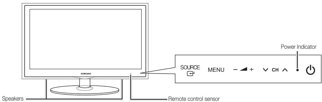 SAMSUNG UE-22C4005PW - Viewing the Control Panel - 1