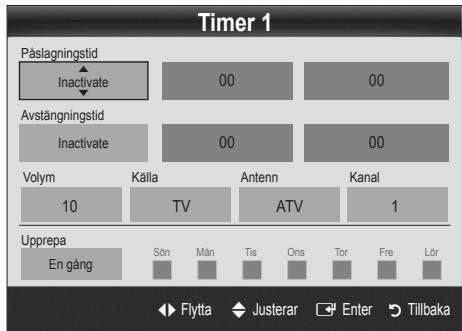 SAMSUNG UE-22C4005PW - Stalla in timern som På/Av - 1