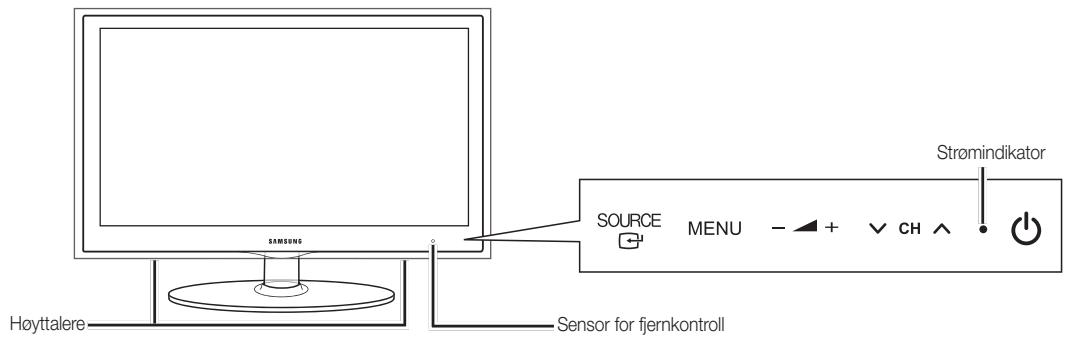 SAMSUNG UE-22C4005PW - Oversikt over kontrollpanelet - 2