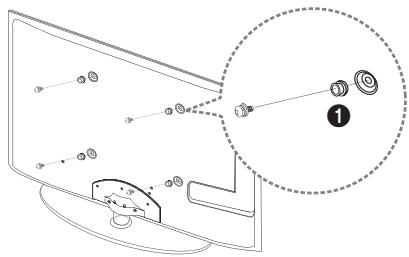SAMSUNG UE-22C4005PW - Forberedelser for montering av vegfestet - 1