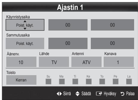 SAMSUNG UE-22C4005PW - Kännistys- ja sammutusajan asettaminen - 1