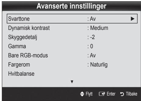 SAMSUNG UE-22C4005PW - Avanserte innstlinger - 2