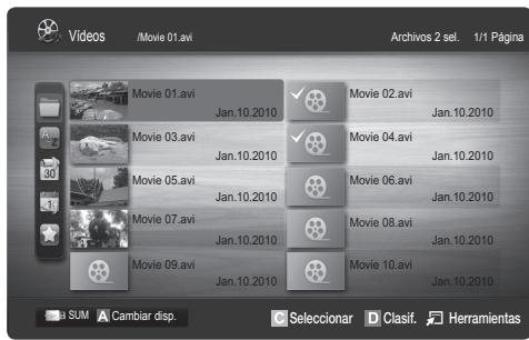 SAMSUNG UE-26C4000PW - Funciones adiconales del reproductor multimedia - 1