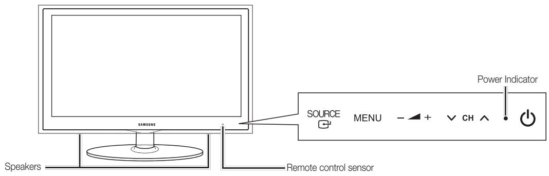 SAMSUNG UE-26C4000PW - Viewing the Control Panel - 1