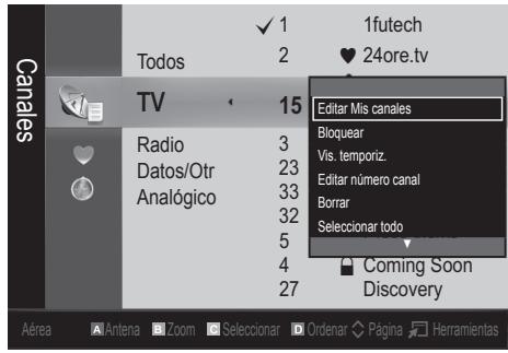 SAMSUNG UE-26C4000PW - (en Admin. de canales) - 1