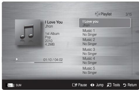 SAMSUNG UE-26C4000PW - Playing Music - 1