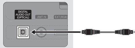 SAMSUNG UE-26C4000PW - Utilisation d'une connexion optique (numérique) ou d'une sortie casque - 3