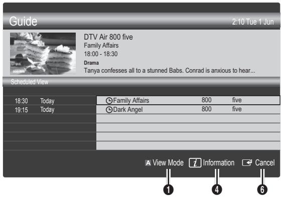 SAMSUNG UE-26C4000PW - Using Scheduled View - 1