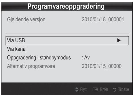 SAMSUNG UE-26C4005 - Programvareoppgradering - 2