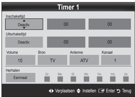 SAMSUNG UE-32C6710 - De In-/ uitschakeltijd instellen - 1