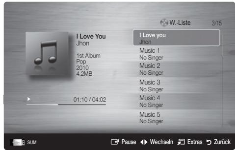 SAMSUNG UE-32C6710 - Wiedergeben von Musik - 1