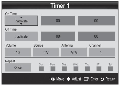 SAMSUNG UE-32C6710 - Using the Sleep Timer - 2