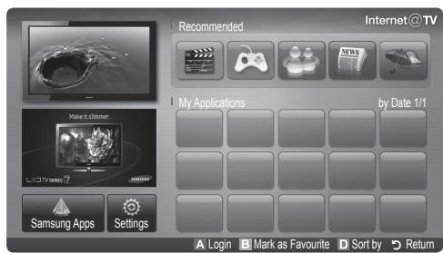 SAMSUNG UE-32C6710 - Getting Started with Internet@TV - 2