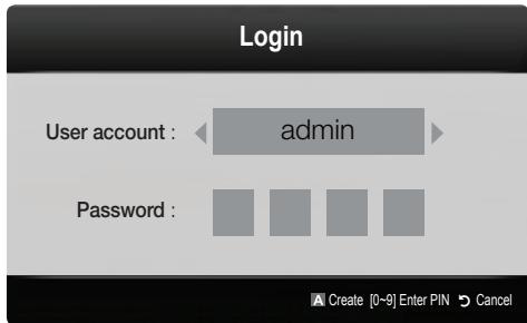 SAMSUNG UE-32C6710 - Account Login - 1