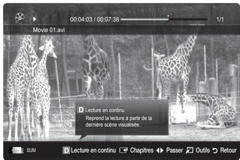 SAMSUNG UE-32C6710 - Lecture de vidéo - 2