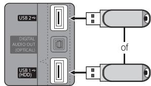 SAMSUNG UE-32C6710 - Een USB-apparaat aansluiten - 1