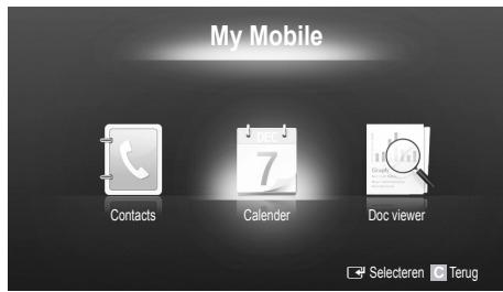 My Mobile Contacts Calendar Doc viewer Selecteren Terug