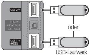 SAMSUNG UE-37C6740SS - Anschließen eines USB-Geräts - 1