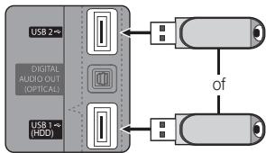 SAMSUNG UE-37C6740SS - Een USB-apparaat aansluiten - 1