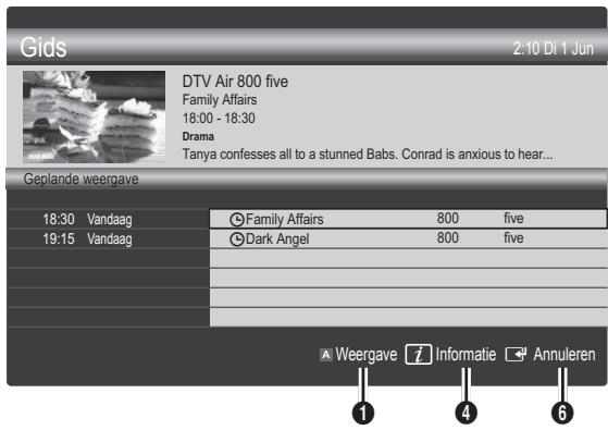 SAMSUNG UE-37C6740SS - Geplande weergave gebruiken - 1