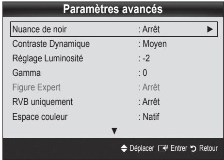 SAMSUNG UE-37C6800US - Paramètres avancés - 2