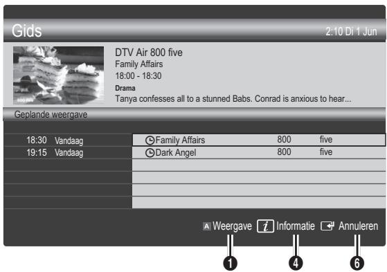 SAMSUNG UE-37C6800US - Geplande weergave gebruiken - 1