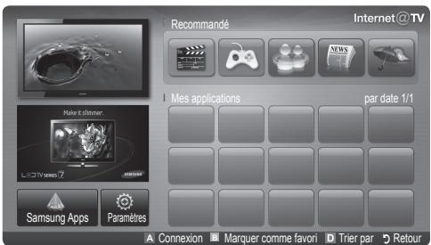 SAMSUNG UE-37C6800US - Mise en route d'Internet@TV - 2