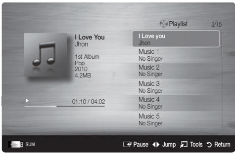 SAMSUNG UE-37C6800US - Wiedergeben von Musik - 1