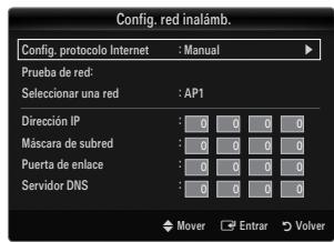 SAMSUNG UE-40B7000 - Config. red inalámb.-Manual - 1