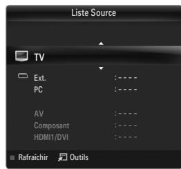SAMSUNG UE-40B8000XW - TV / Ext. / AV / Composant / PC / HDMI1/DVI / HDMI2 / HDMI3 / HDMI4 / USB 1 / USB 2 - 1