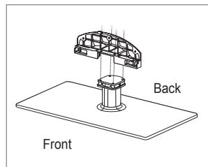 SAMSUNG UE-40B8000XW - Installing the Stand - 1