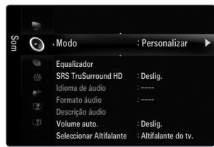 SAMSUNG UE-40B8000XW - ☐ Modo → Standard / Música / Filme / Voz nítida / Personalizar - 1