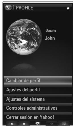 SAMSUNG UE-40B8000XW - Uso del widget de un perfil - 1