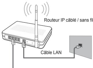 SAMSUNG UE-40B8000XW - Connexion au Centre de réseau domestique - 3