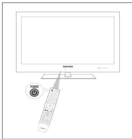 SAMSUNG UE-40B8000XW - ■ Wanneer de tv wordt ingeschakeld - 1