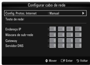 SAMSUNG UE-40B8000XW - Configurar cabo de rede-Manual - 1