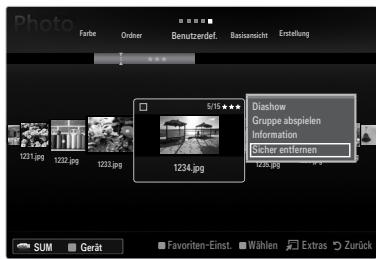 SAMSUNG UE-40B8000XW - Sicheres Entfernen von USB-Geräten - 1