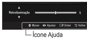 SAMSUNG UE-40B8000XW - ☐ Como utilizar os OSD (On Screen Display - Visualização no ecrã) - 5