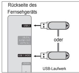 SAMSUNG UE-40B8000XW - Anschließen eines USB-Geräts - 1