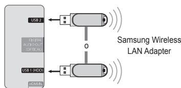 SAMSUNG UE-40B8000XW - □ Connessione rete - Wireless - 1