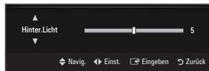 SAMSUNG UE-40B8000XW - Hinter.Licht / Kontrast / Helligkeit / Schärfe / Farbe / Farbton (G/R) - 1