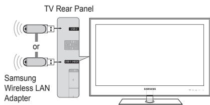 SAMSUNG UE-40B8000XW - Connecting to the Home Network Centre - 8
