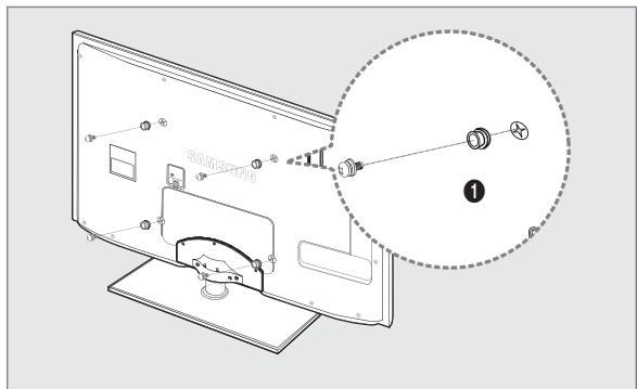 SAMSUNG UE-40B8000XW - A preparar antes de instalar o suporte de montagem na parede - 1