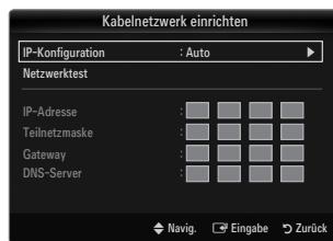 SAMSUNG UE-40B8000XW - Kabelnetzwerk einrichten-Auto - 1