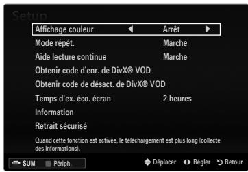 SAMSUNG UE-40B8000XW - Aide lecture continue → Marche / Arrêt - 1