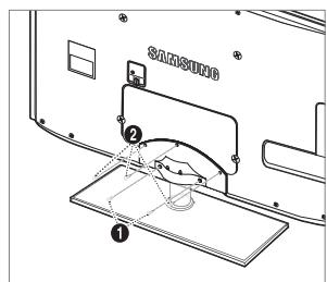SAMSUNG UE-40B8000XW - Instalar a base - 2